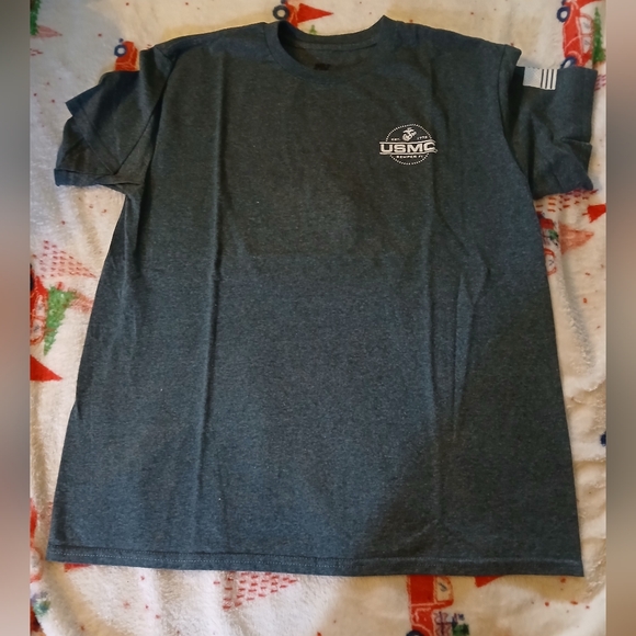 MV Sport Other - MV Sport Dark Gray USMC Short Sleeve Tee